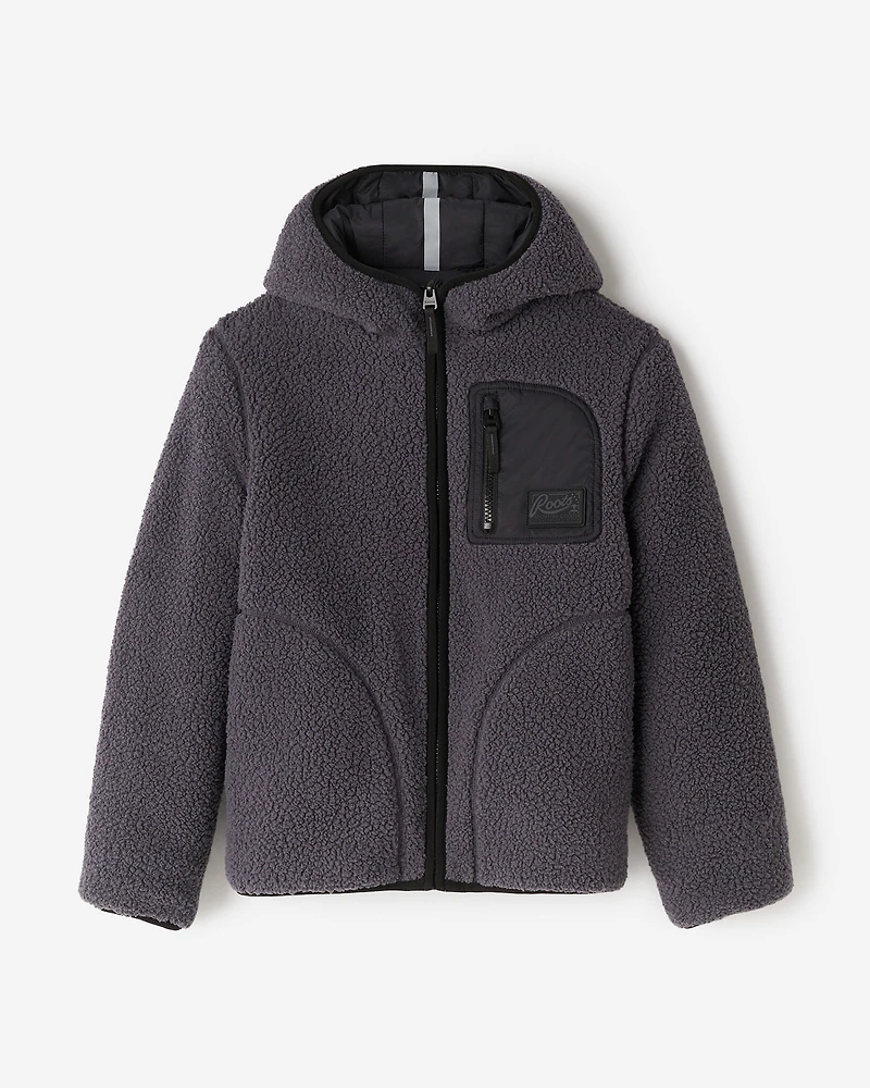 Kids Reversible Shearling Fleece Jacket