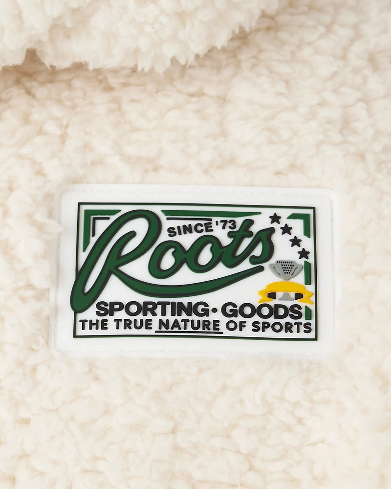 Chandail à capuchon et glissière en molleton style mouton Creekside pour tout-petits