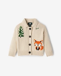 Cardigan Renard des neiges pour bébés