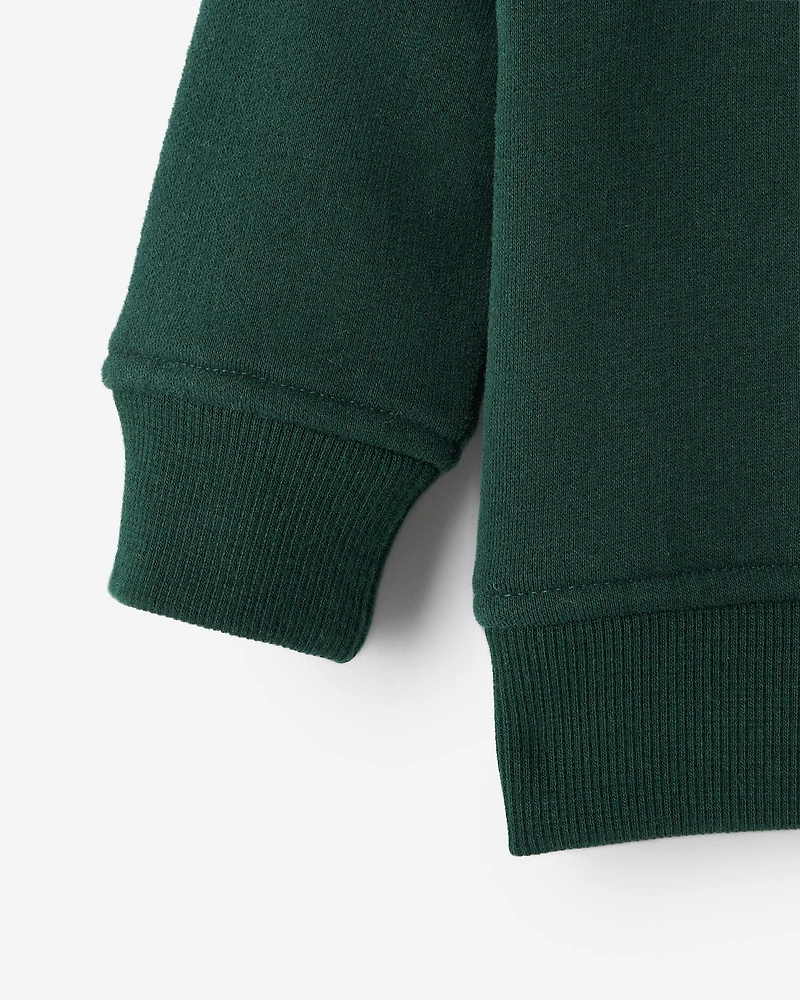 Chandail à col rond avec appliqué carreaux pour bébés