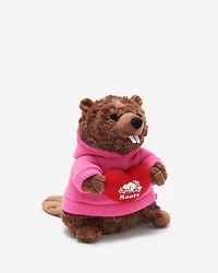 Castor en peluche Amour