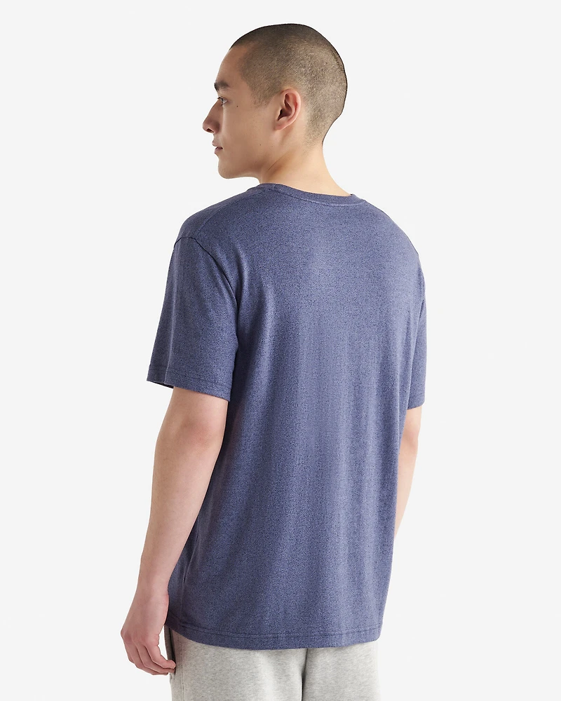 T-shirt poivré en coton bio pour hommes