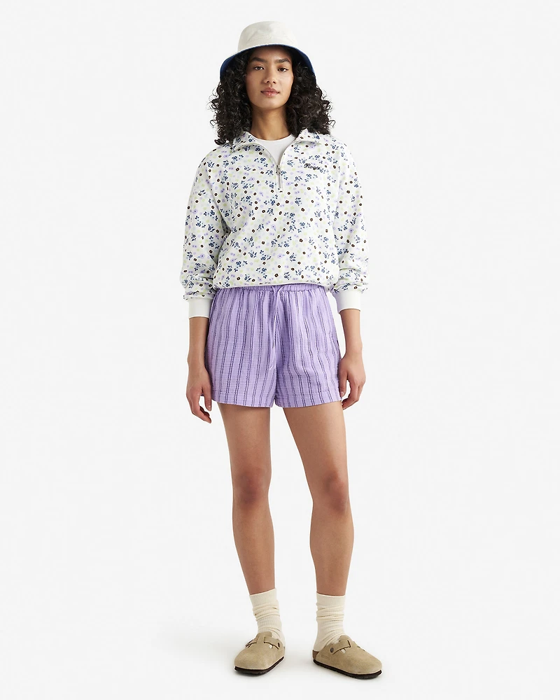Roots Floral Quarter Zip