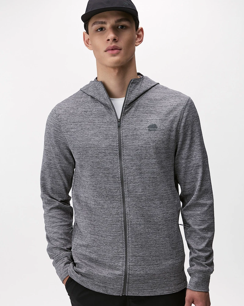 Active Textured Full Zip Hoodie