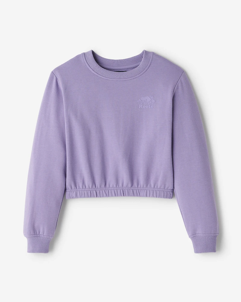 Girls Cozy Cinched Crew Sweatshirt