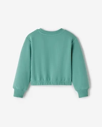 Toddler Girls Cozy Cinched Crew Sweatshirt
