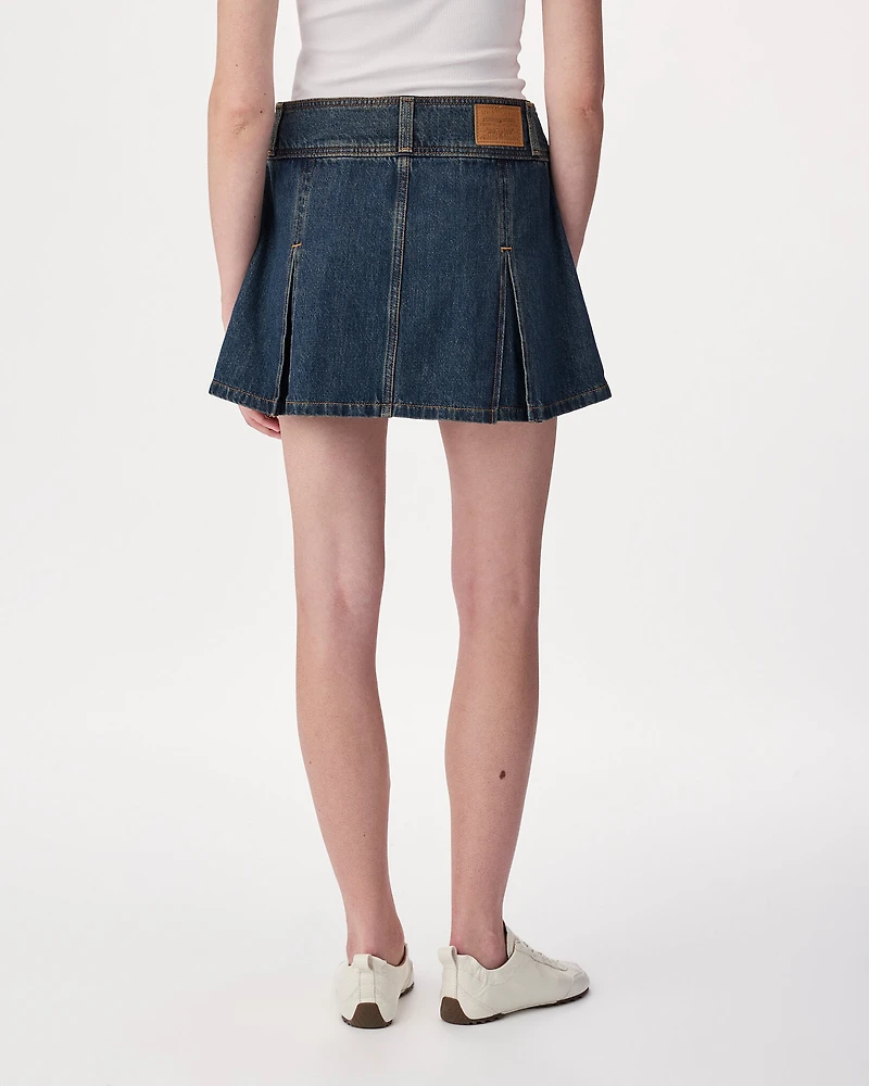 Levi's® Inverted Pleat Mini Skirt
