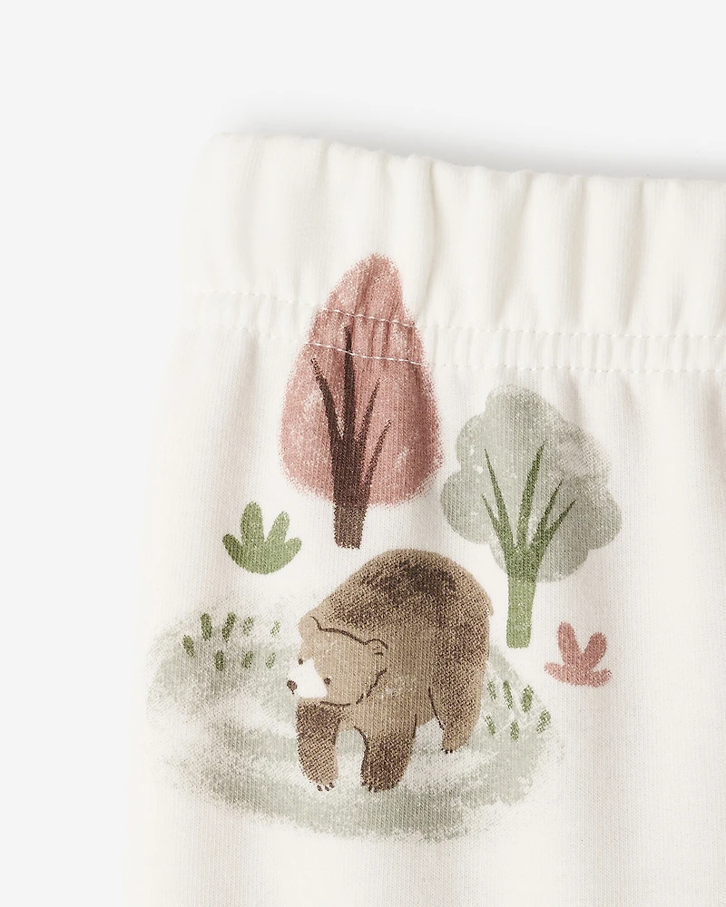 Pantalon en molleton douillet pour bébés