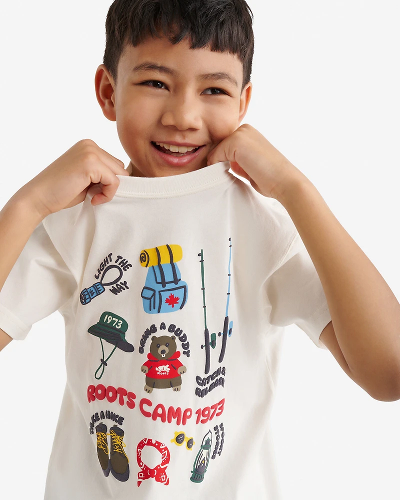 Kids Glow The Dark Camp T-Shirt