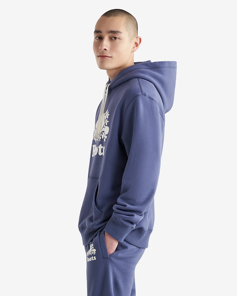 Chandail kangourou original à capuchon en coton bio