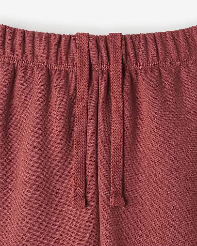 Pantalon à jambe large en molleton de coton bio Cooper