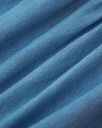 Robe chambray à volants pour fille