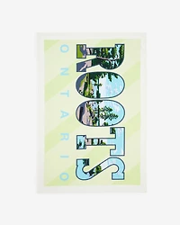 Greetings From ON Tea Towel