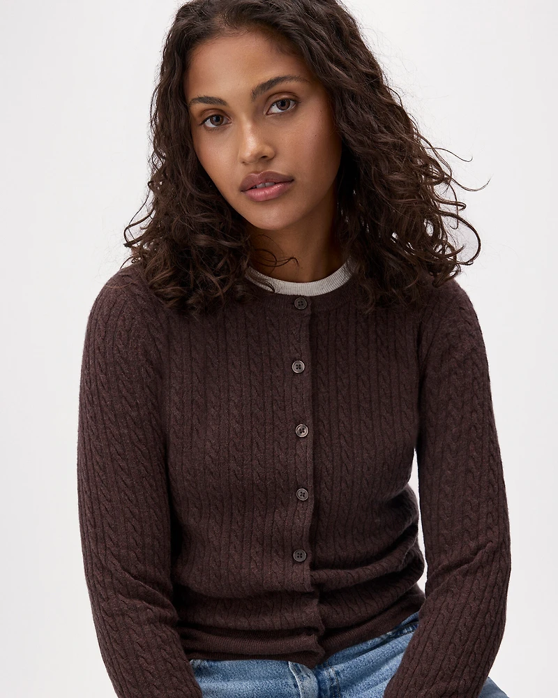 Bowen Cable Knit Cardigan