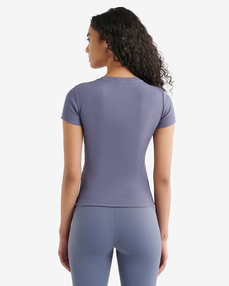 Roam Rib Fitted Short Sleeve Top