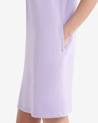 Cooper Terry Short Sleeve Quarter Zip Dress