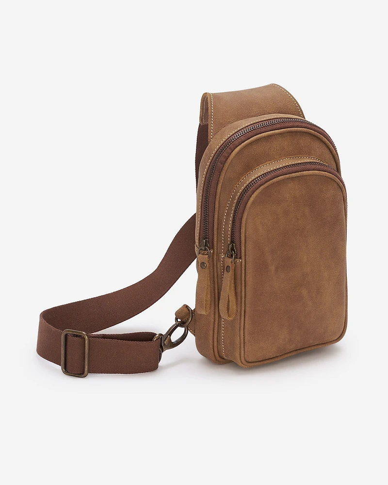 Sac à bandoulière Trinité en cuir Tribe