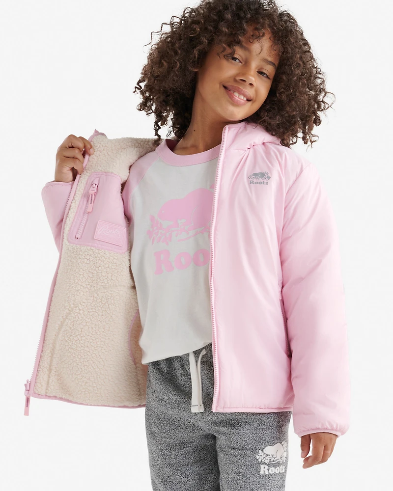 Blouson en mouton réversible pour enfants
