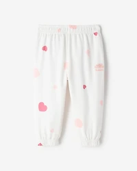 Pantalon en molleton douillet Amour pour bébés
