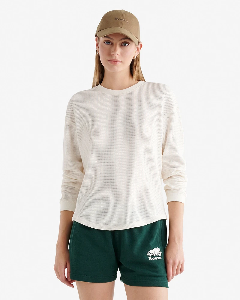 Waffle Long Sleeve Top