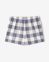 Short de pyjama à carreaux pour femmes