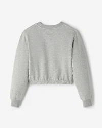 Chandail à col rond douillet cintré pour filles