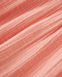 Robe à volants et texture ondulée pour fille