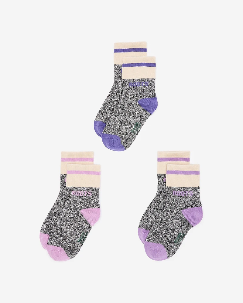 Kids Cabin Ankle Sock 3 Pack