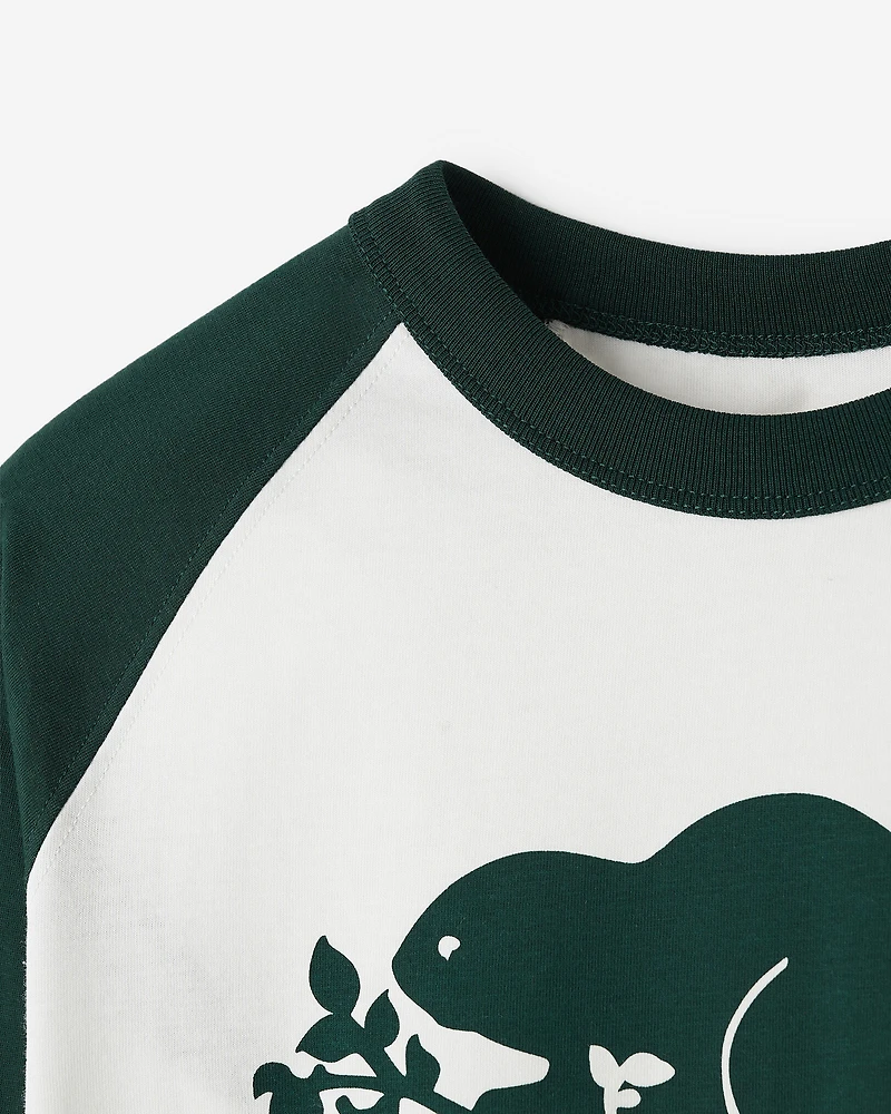 T-shirt style baseball Cooper en coton bio pour enfants