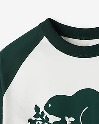 T-shirt style baseball Cooper en coton bio pour enfants