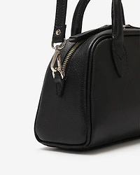 Mini sac à main style bowling en cuir Cervino