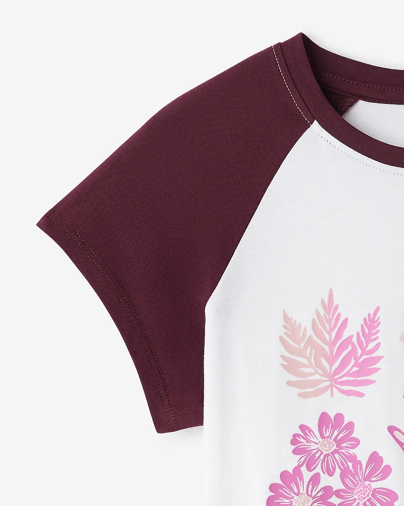 T-shirt à motif floral Olivia pour filles