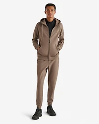 Chandail à capuchon et glissière en tissu interlock Recover