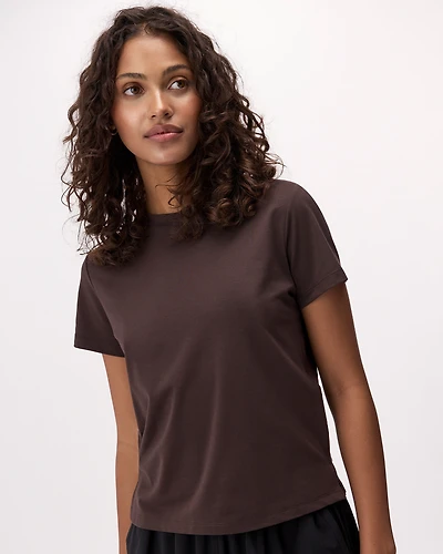 T-shirt sport à manches courtes en tricot