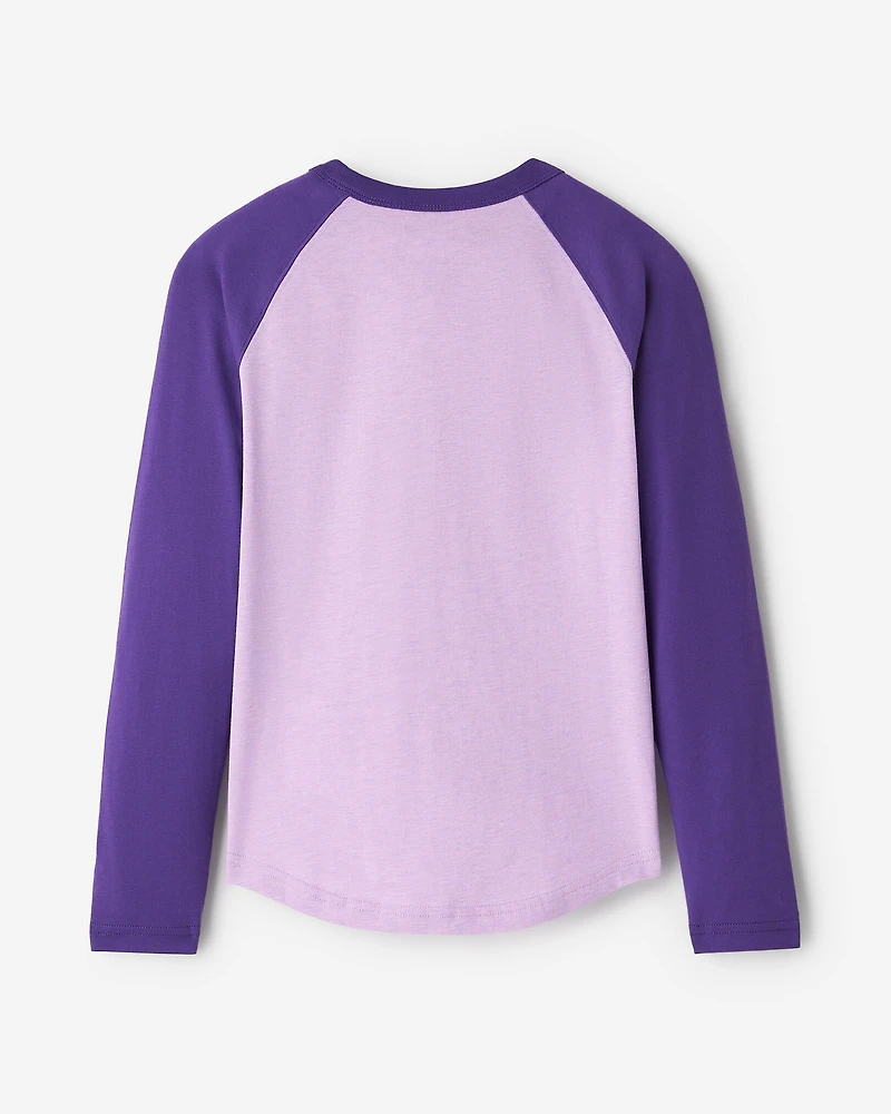 T-shirt style baseball Cooper en coton bio pour enfants