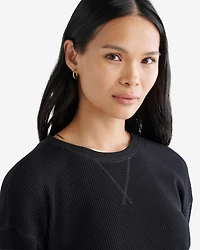 Waffle Long Sleeve Top