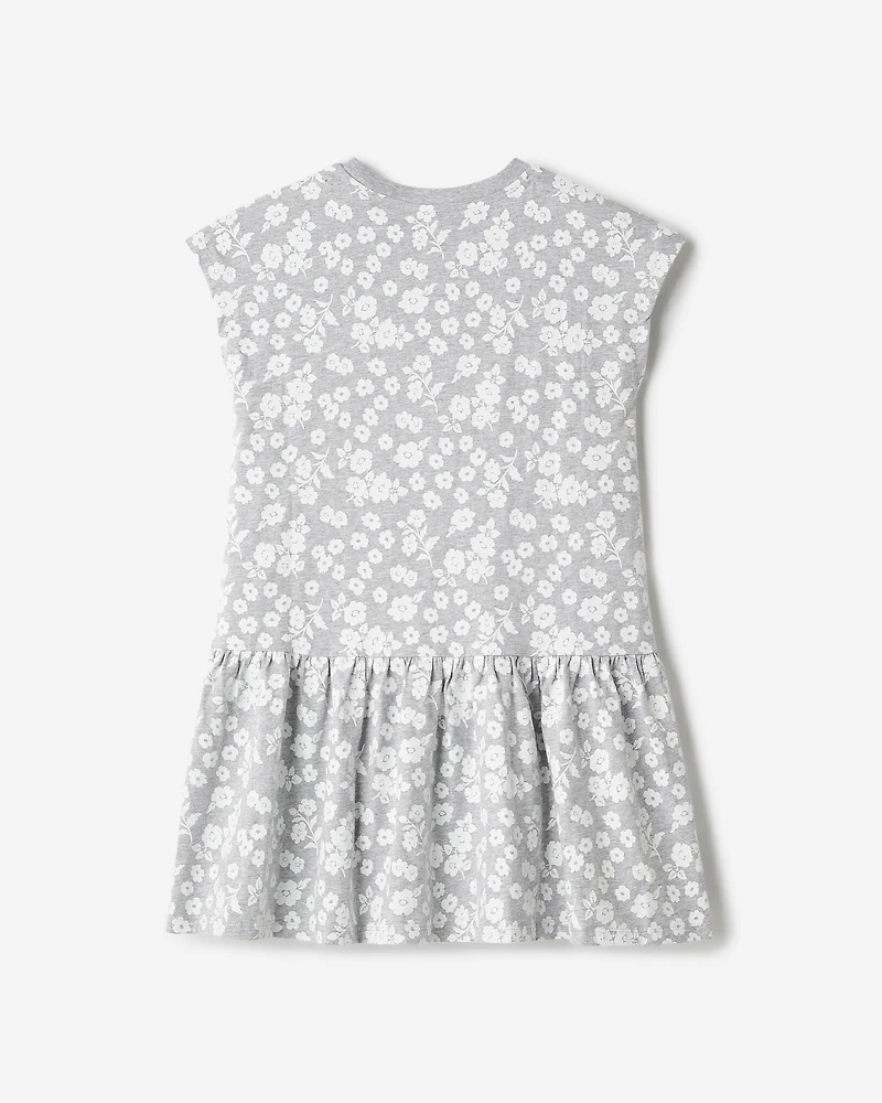 Robe à motif floral pour fille