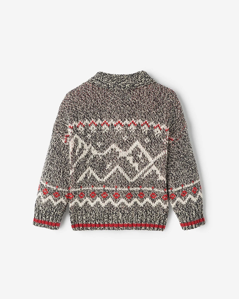 Baby Cabin Fair Isle Cardigan