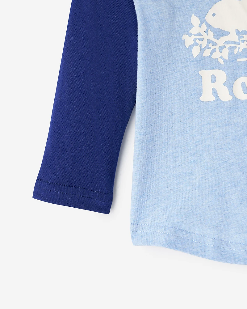 T-shirt style baseball Cooper en coton bio pour bébés