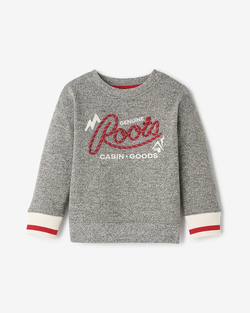 Toddler Cabin Rope Applique Crew Sweatshirt