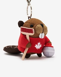 Porte-clés Castor joueur de curling