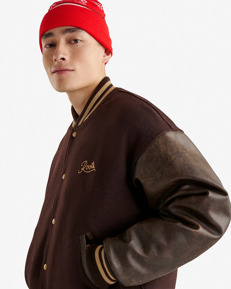 Blouson universitaire rétro Mathews