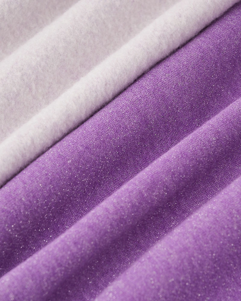 Chandail scintillant court à capuchon Cooper pour fille