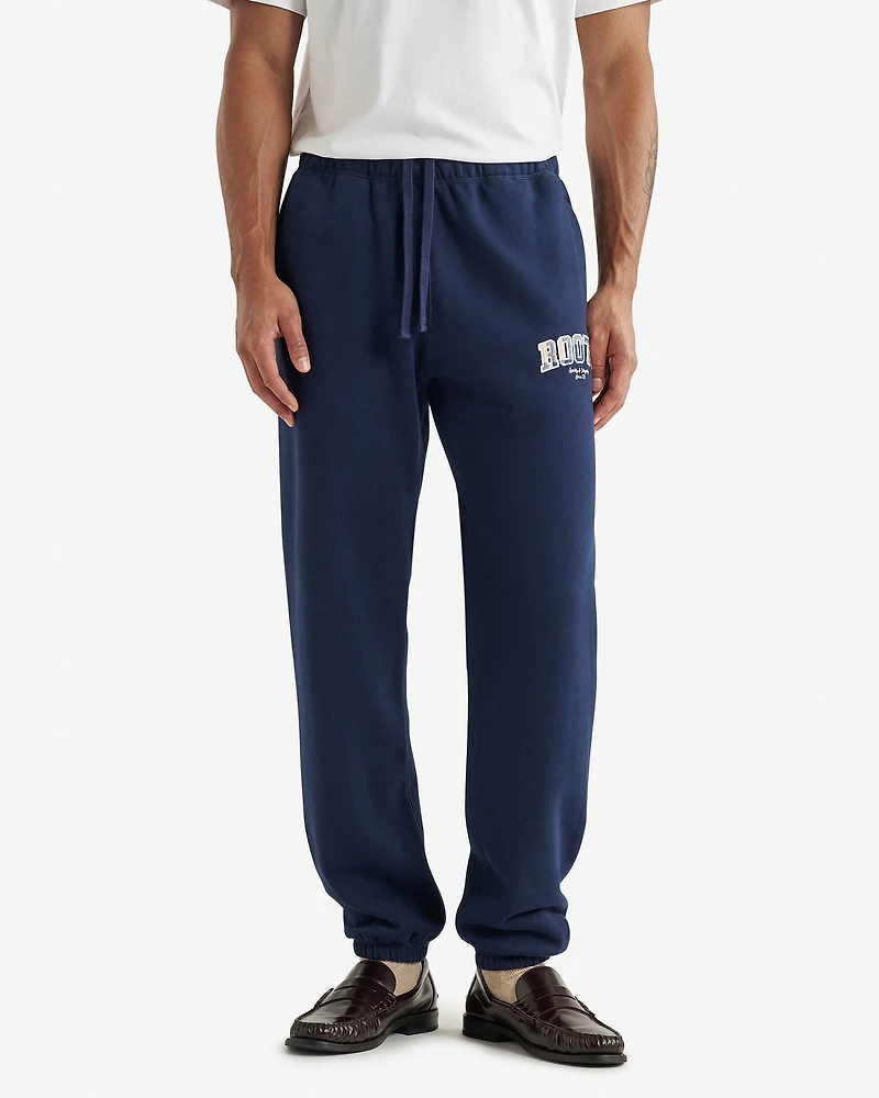 Pantalon en molleton avec appliqué à carreaux