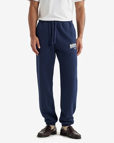 Pantalon en molleton avec appliqué à carreaux