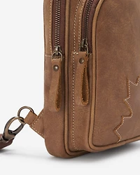 Sac bandoulière Trinité Feuille d’érable en cuir Tribe