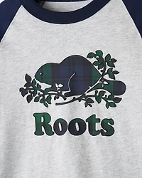 T-shirt style baseball à carreaux pour enfants