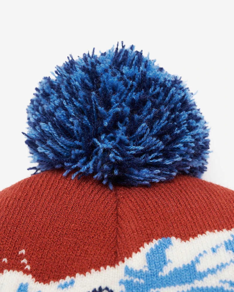 Tuque en tricot intarsia Paysage