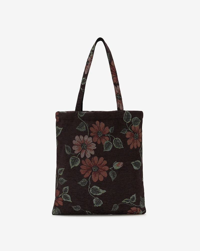 Fourre-tout Jacquard floral