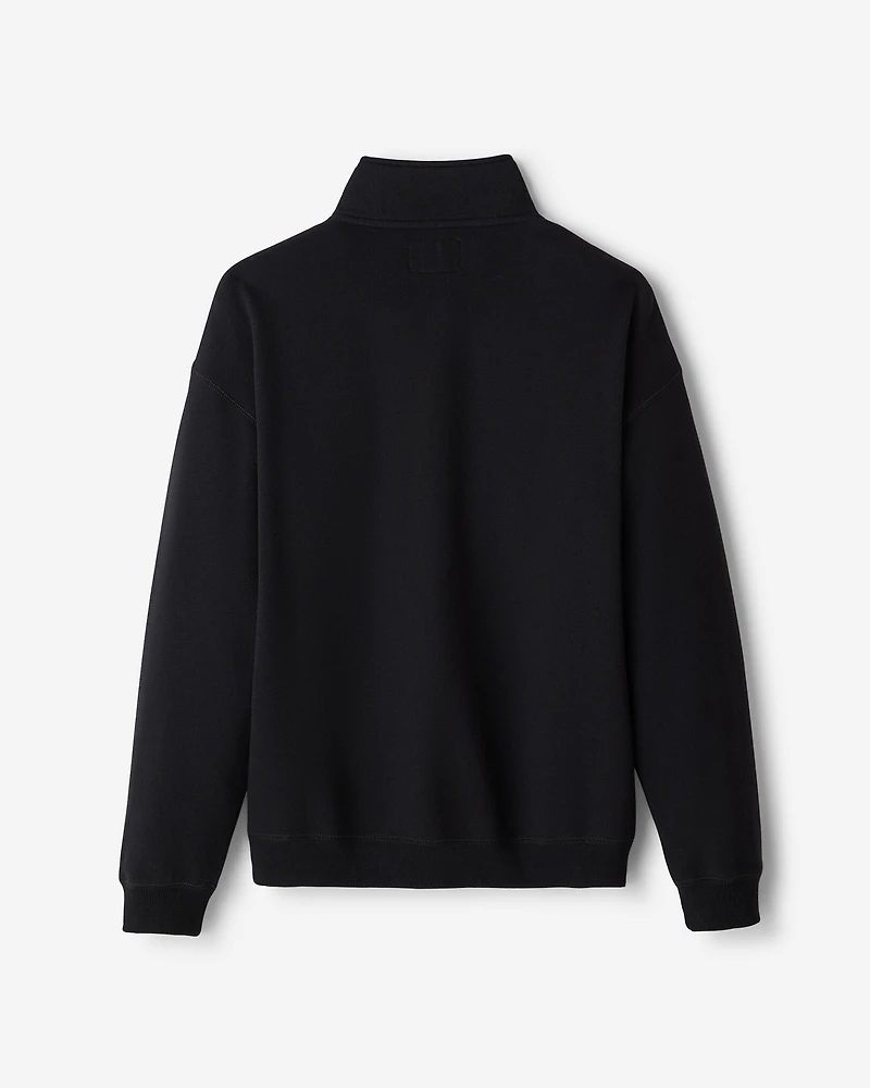 Chandail à col glissière décontracté Cooper en coton bio
